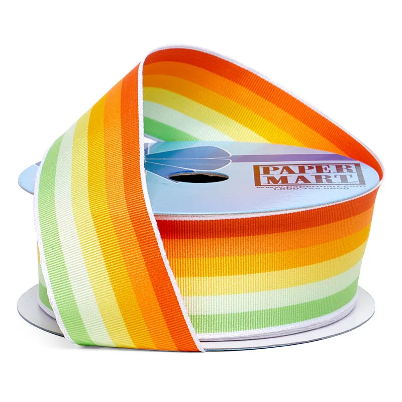 Multi-Colored Grosgrain Ribbon