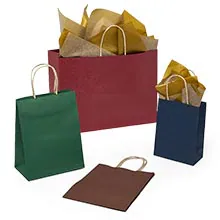Kraft Tinted Color Shopping Bags