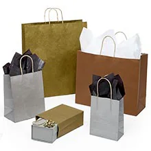 Metallic Shopping Bags