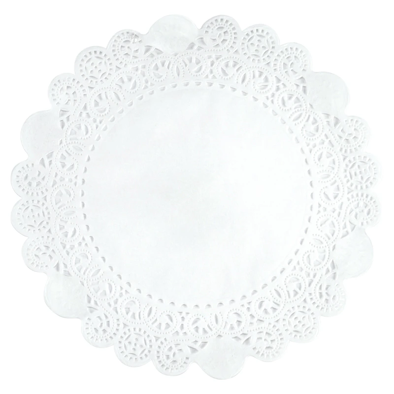 10″ White Greaseproof Paper Doilies