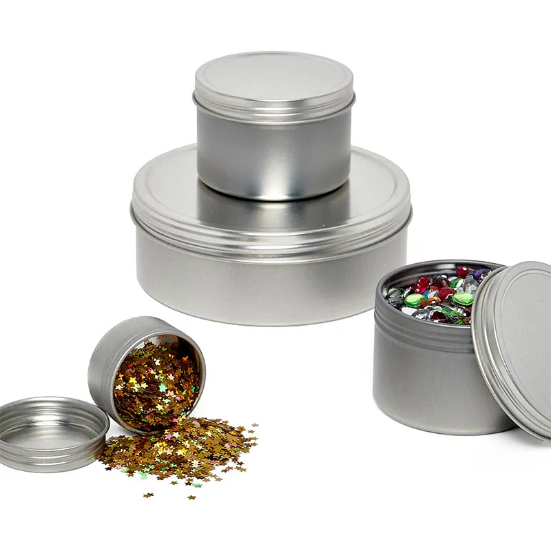 8 oz Screw Top Deep Round Tins