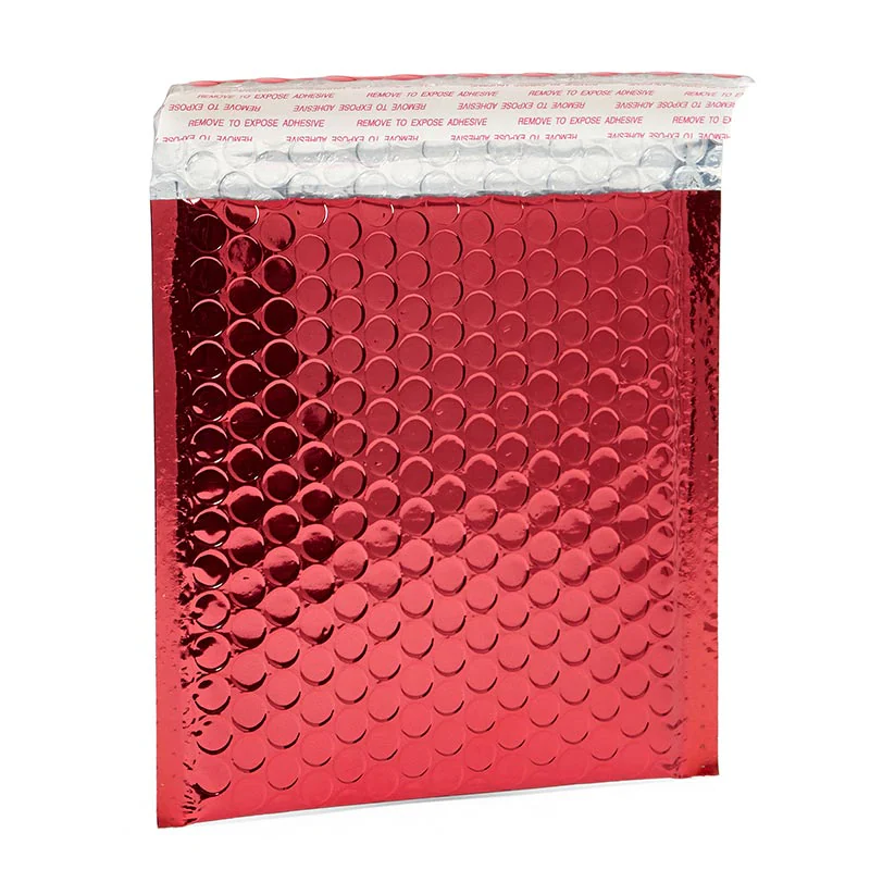 Red Metallic Padded Envelopes