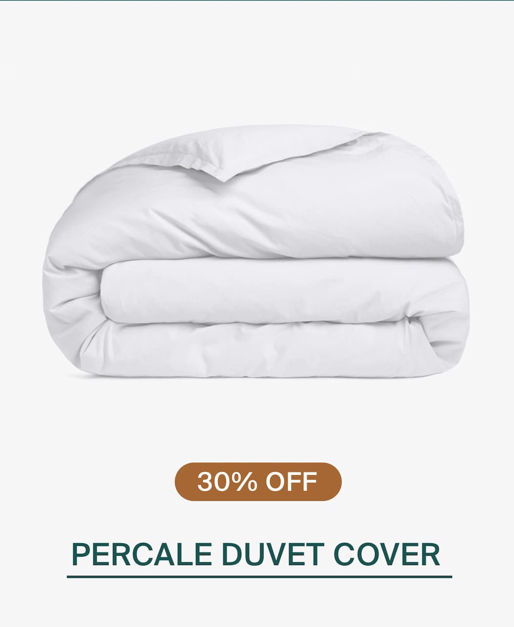 Percale duvet cover