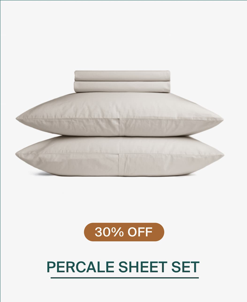Percale sheet set