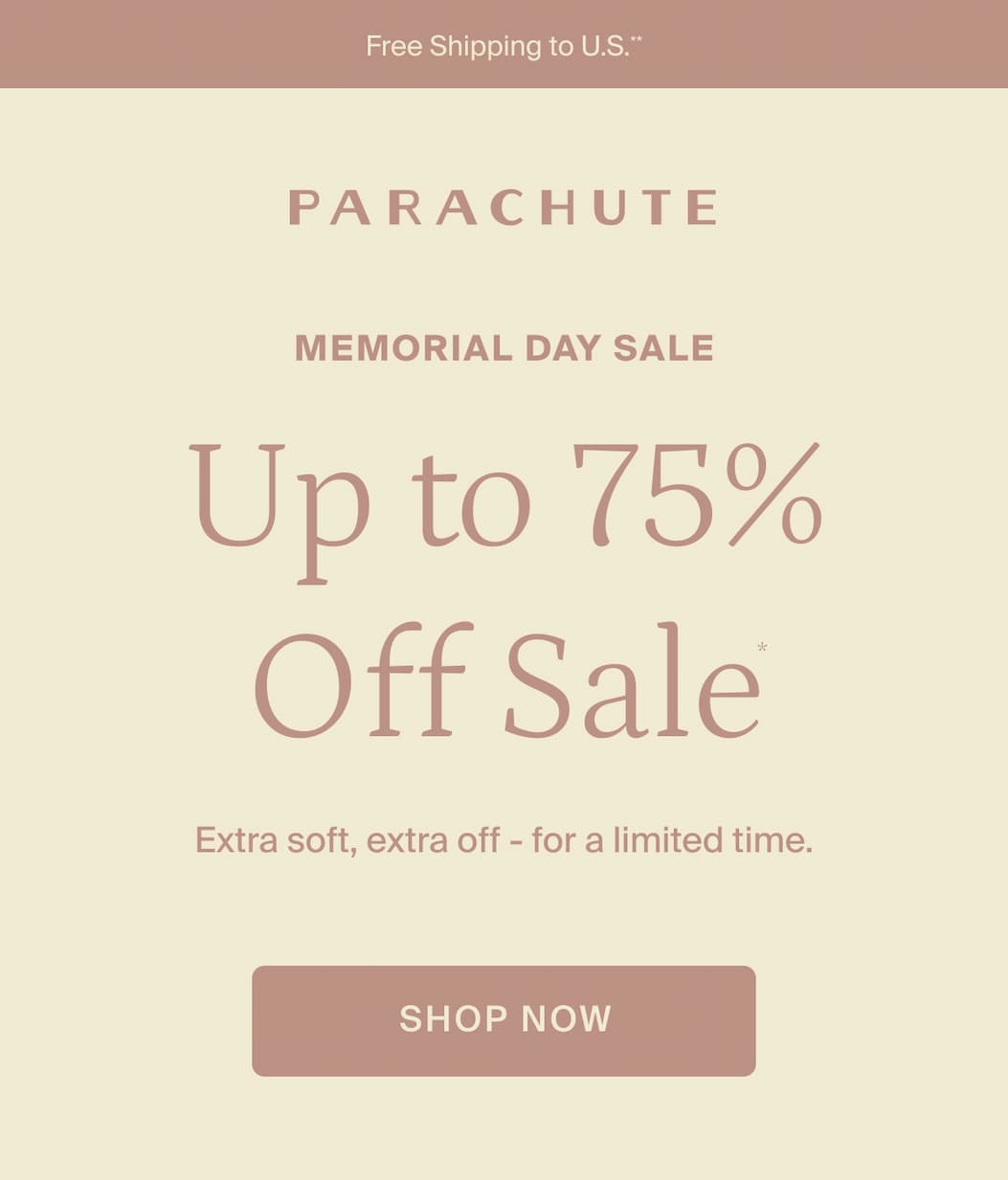 Up to 75% off sale. Shop now.