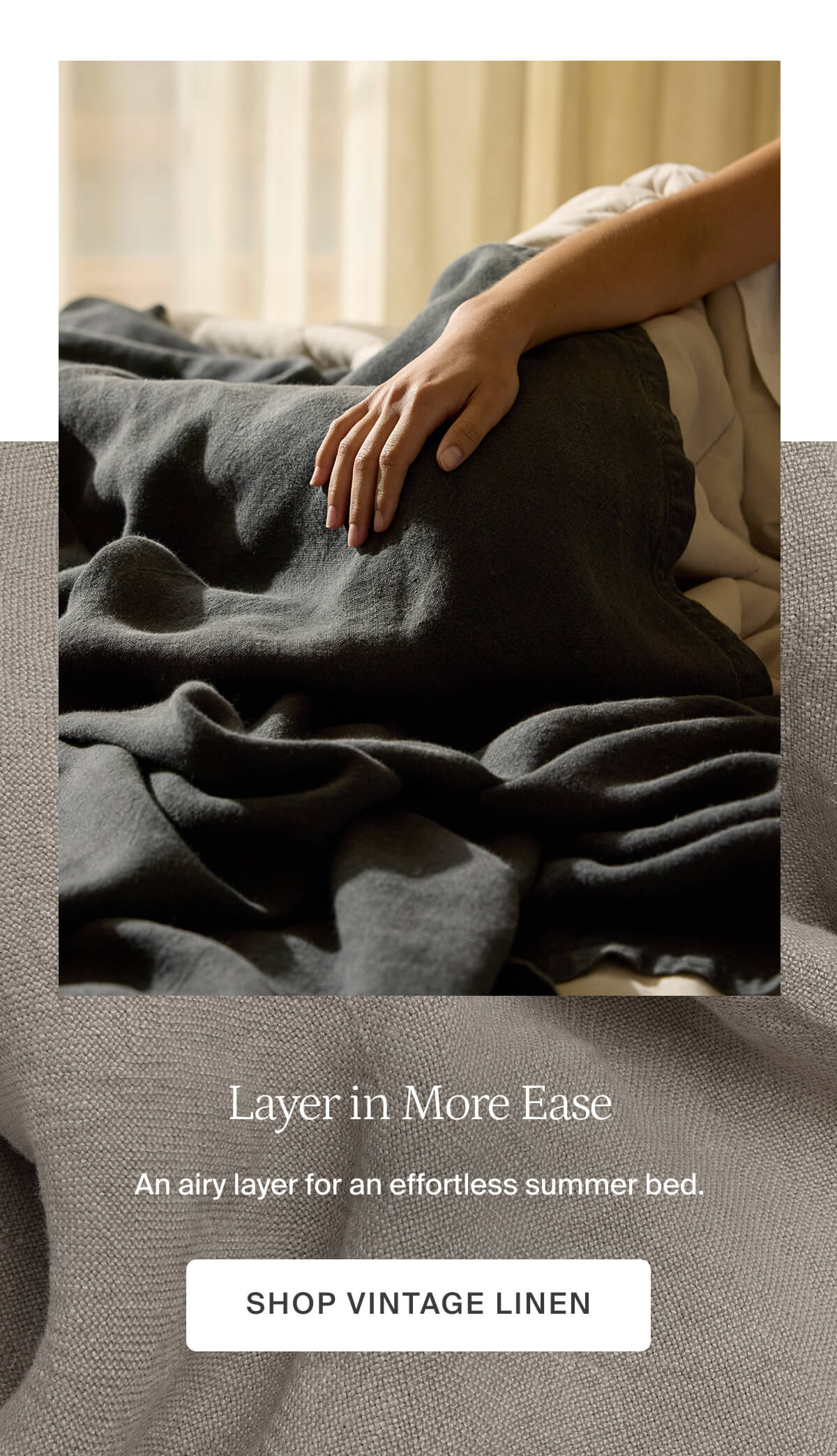 Shop vintage linen.
