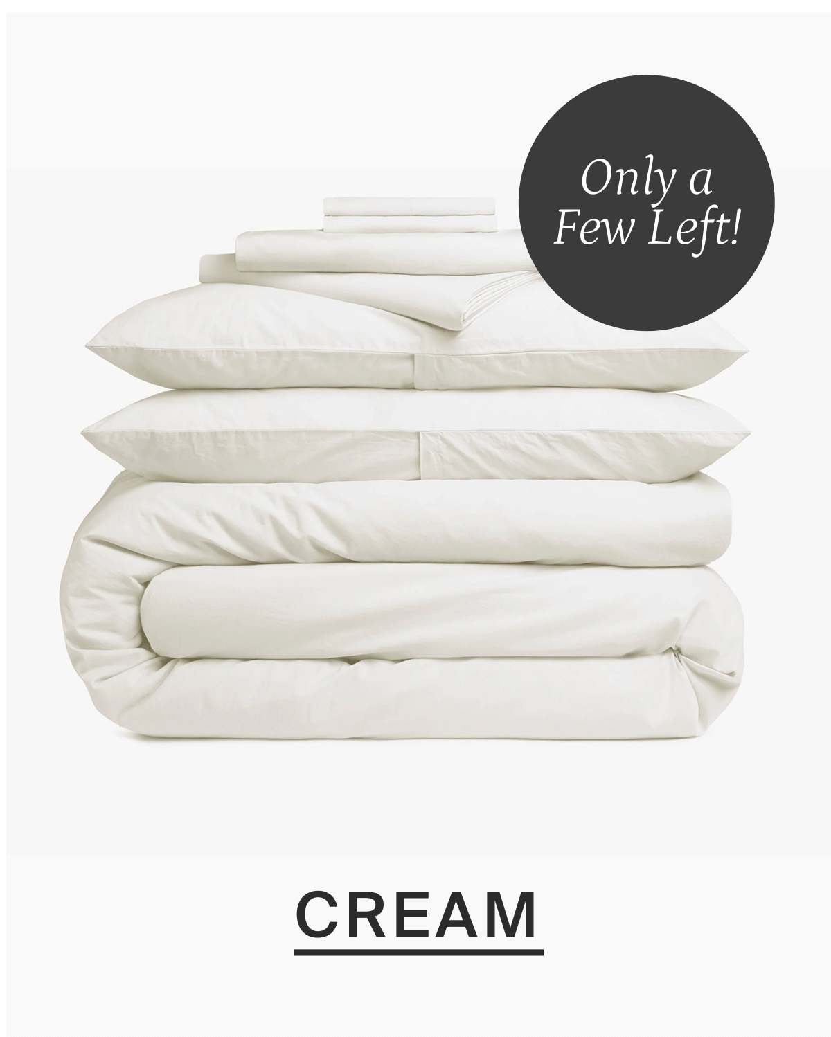Cream. Only a few left!