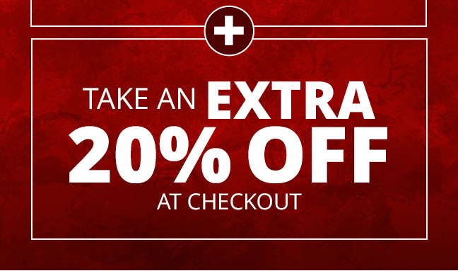 PLUS take an EXTRA 20% OFF at checkout