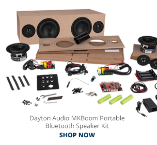 Dayton Audio MKBoom Portable Bluetooth Speaker Kit. SHOP NOW