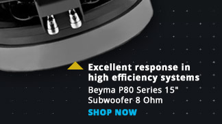 Excellent response in high efficiency systems—Beyma P80 Series 15-inch Subwoofer 8 Ohm. SHOP NOW