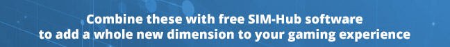Combine these with free SIM-Hub software to add a whole new dimension to your gaming experience