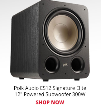 Polk Audio ES12 Signature Elite 12" Powered Subwoofer 300W. SHOP NOW
