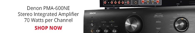 Denon PMA-600NE Stereo Integrated Amplifier 70 Watts per Channel. SHOP NOW
