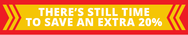 There’s still time to save an extra 20%