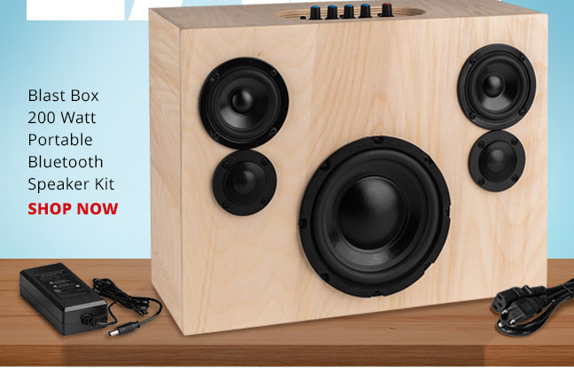 Blast Box 200 Watt Portable Bluetooth Speaker Kit. SHOP NOW
