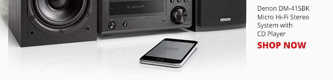 Denon DM-41SBK Micro Hi-Fi Stereo System with CD Player. SHOP NOW