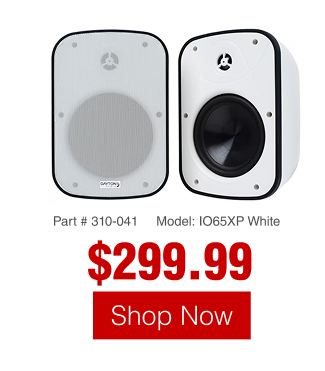 Shop 310-041 powered outdoor speaker pair white