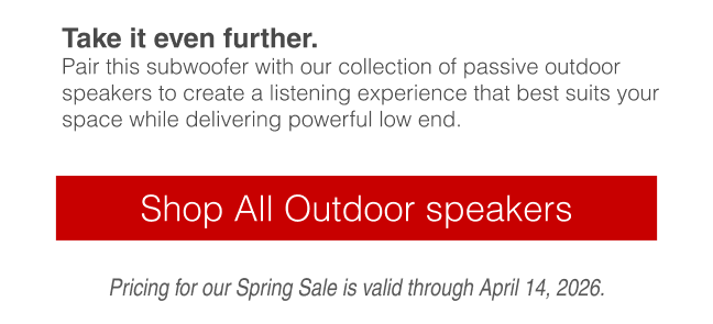 Shop all our outdoor speakers