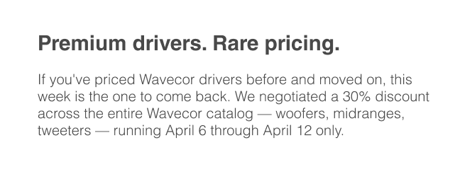 Wavecor sale
