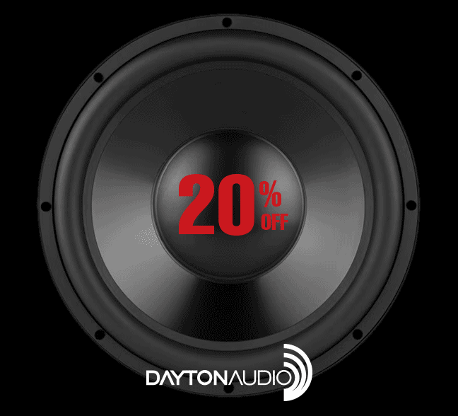Save 20% on Dayton Audio drivers
