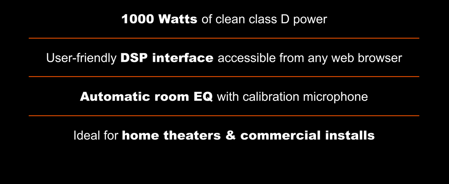1000 Watts, Automatic room EQ