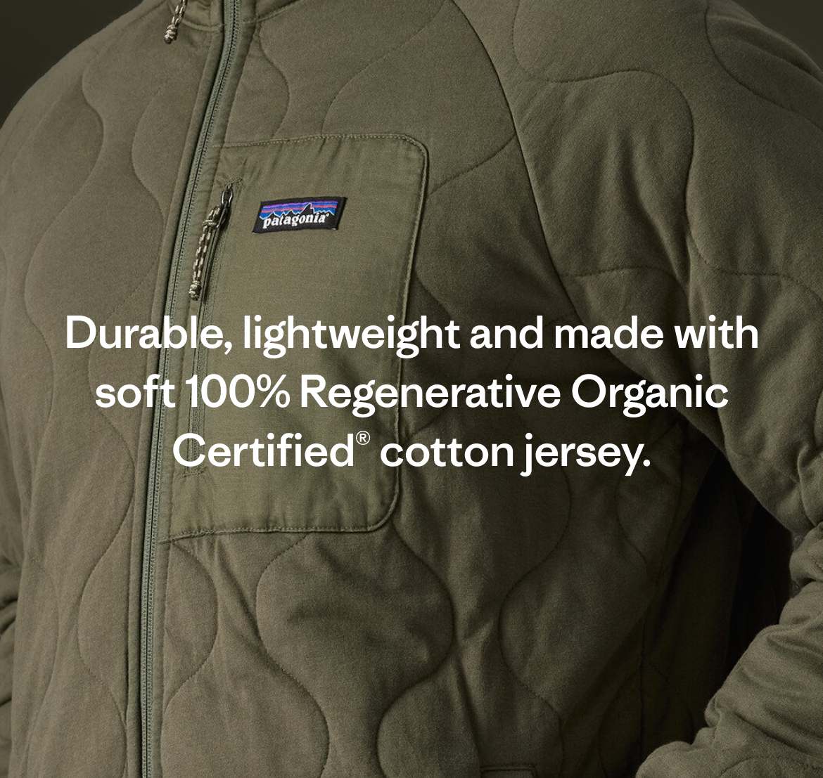 Durable, lightweight and made with soft 100% Regenerative Organic Certified® cotton French terry.