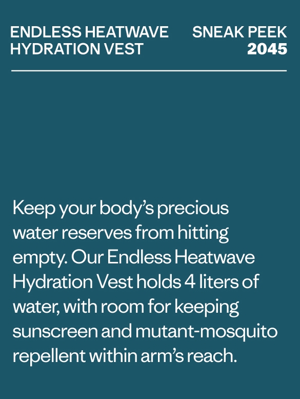 endless heatwave Hydration vest
