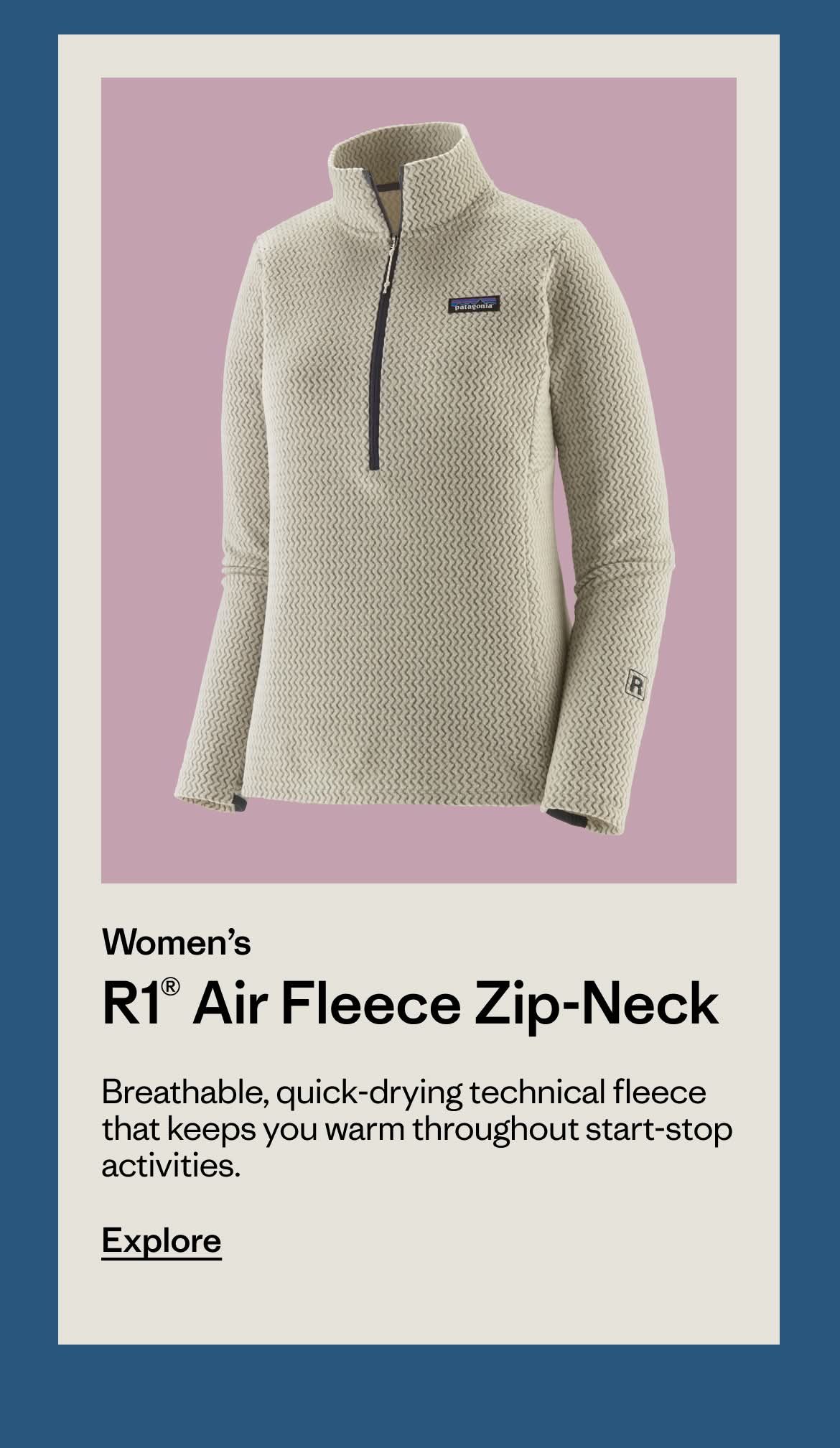Women's R1 Air Fleece Zip-Neck