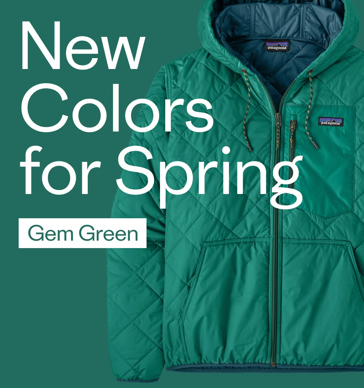 New Colors for Spring. Gem Green.