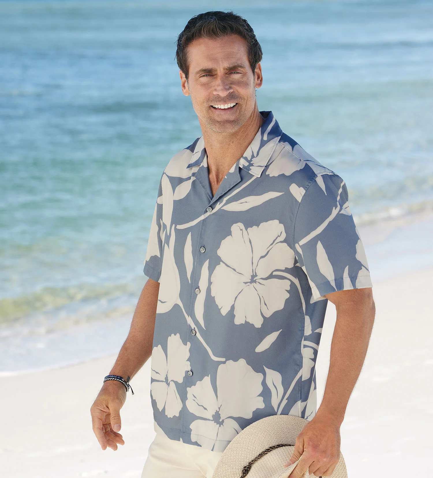 Image of Bugatchi Bold Floral Camp Shirt
