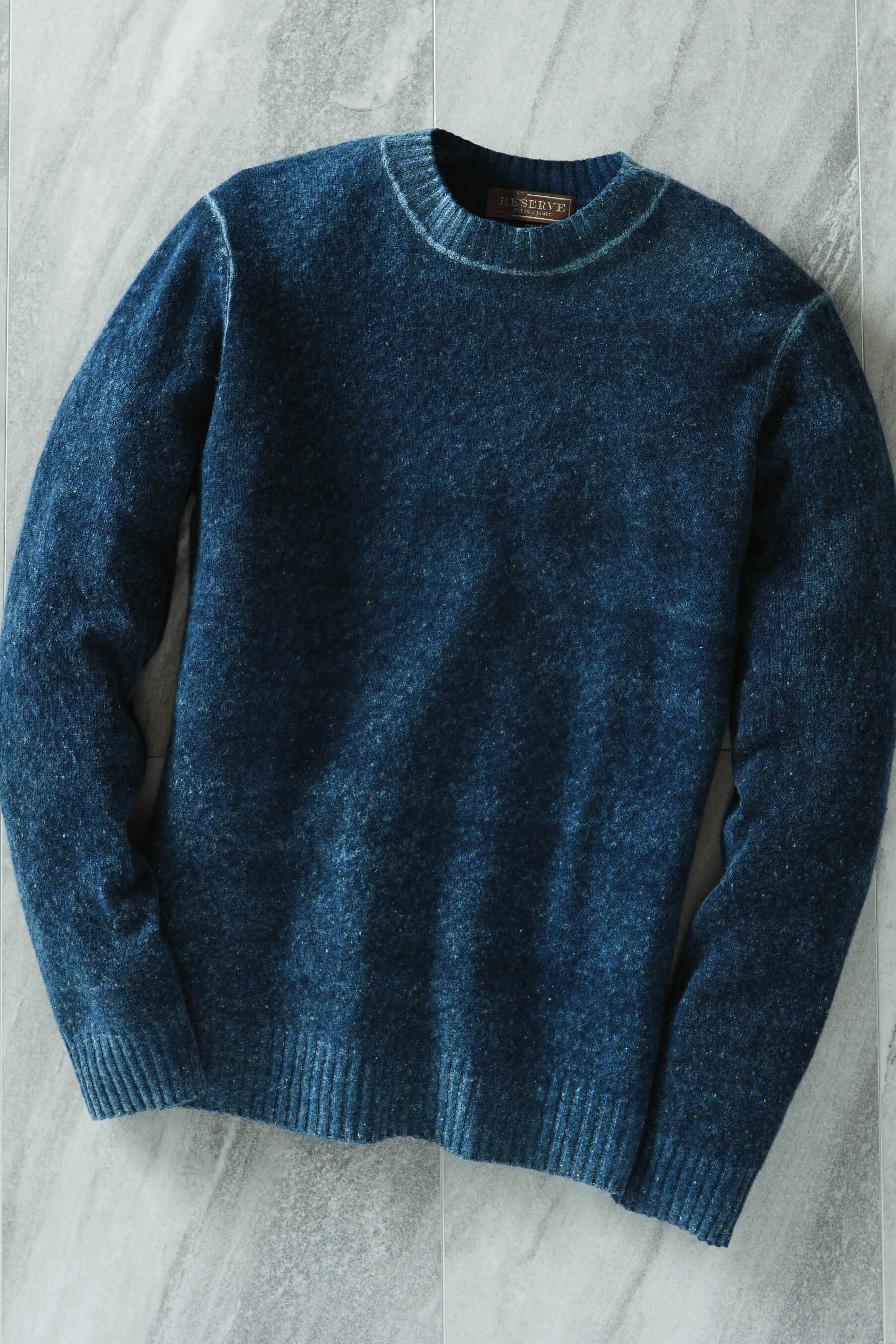 Image of Reserve Long Sleeve Inked Faded Crewneck Sweater