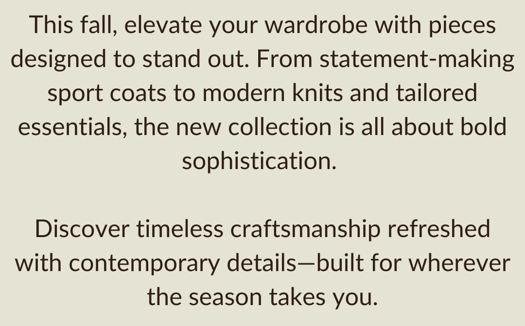 New Fall Items