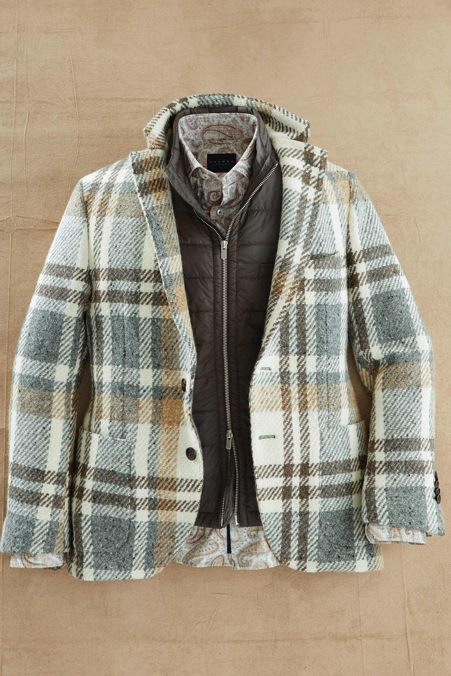 Image of Calder Ventana Soft Exploded Plaid Sportcoat