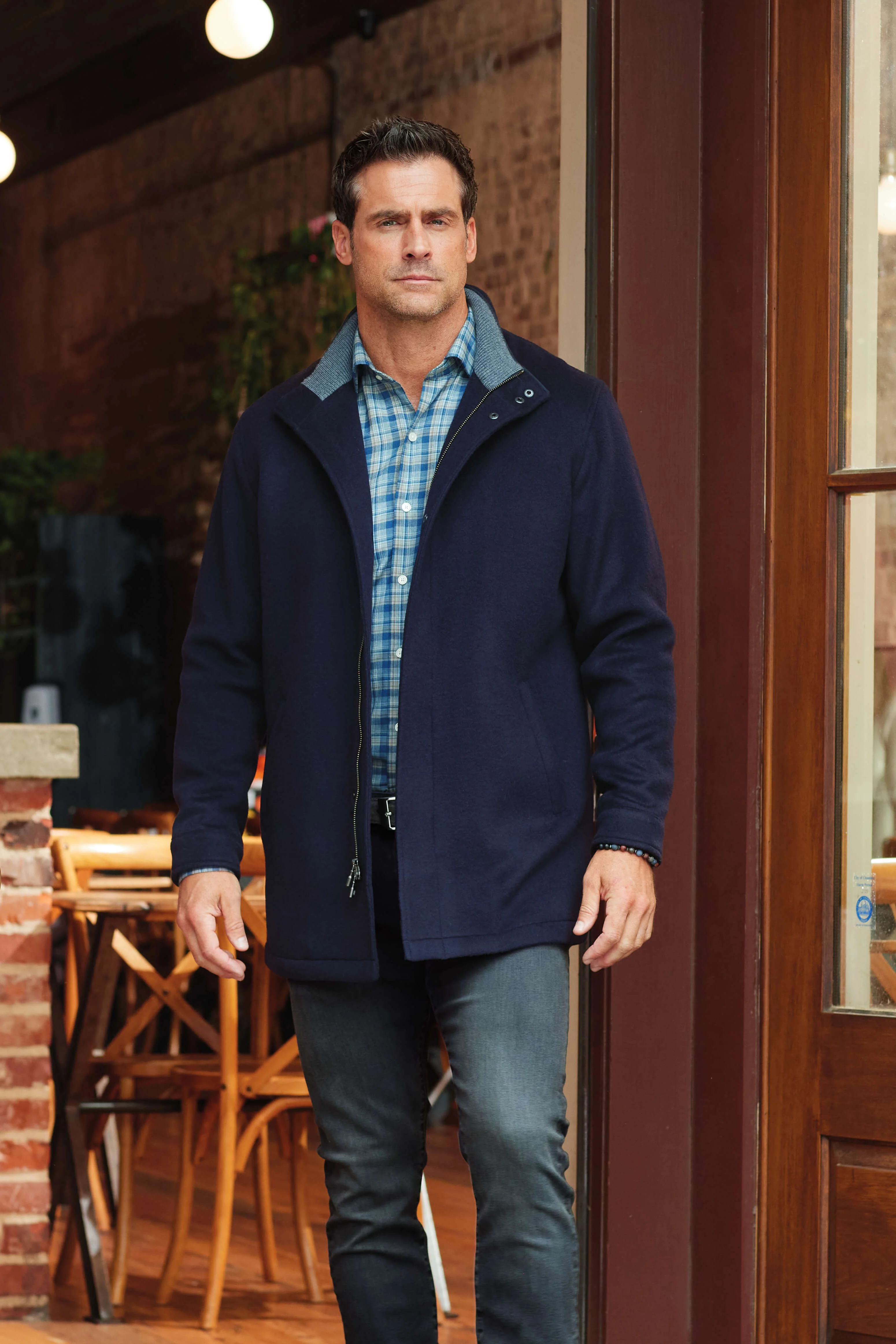 Image of Peter Millar Crown Fleece City Coat