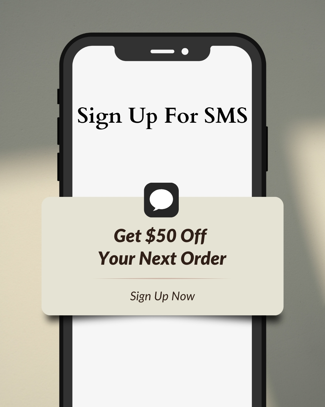 Sign Up & Save $50 Off