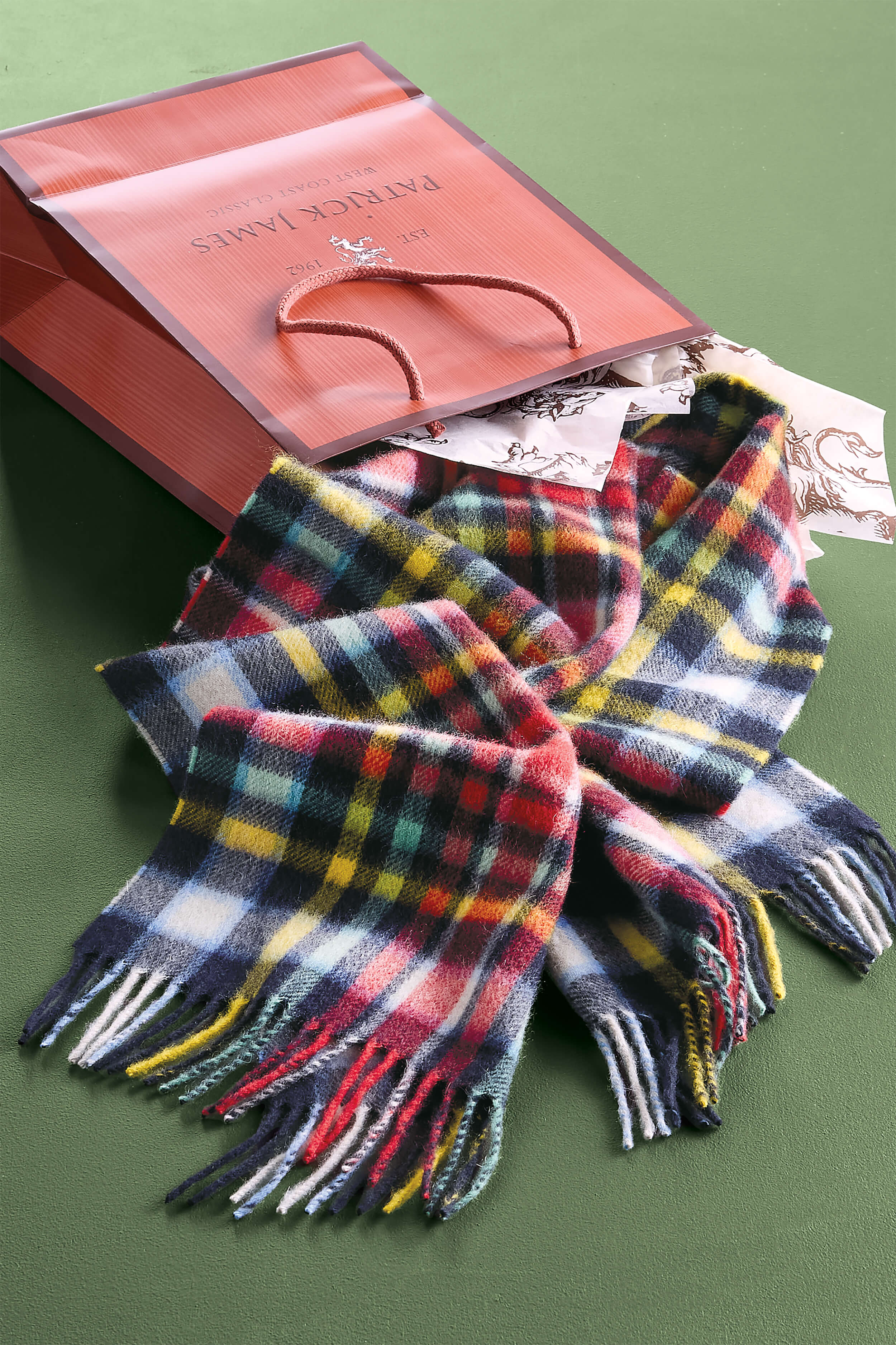 Image of Reserve Plaid Cashmere Scarf