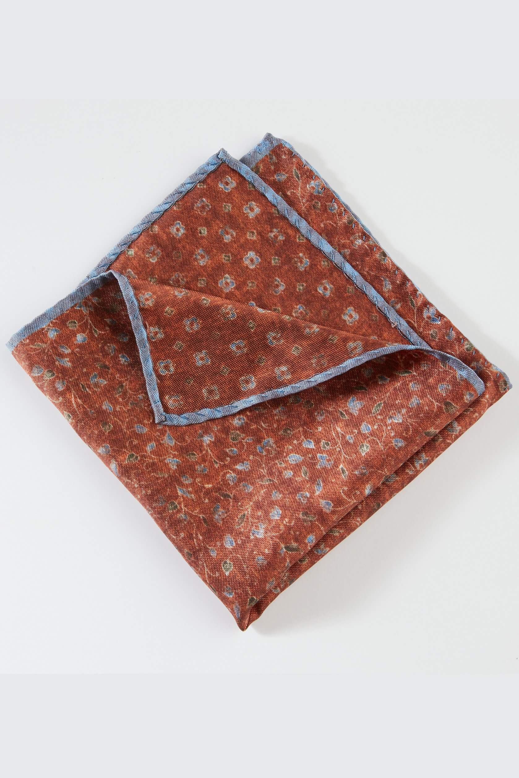 Image of Dion Leaf Neat Reversible Pocket Square