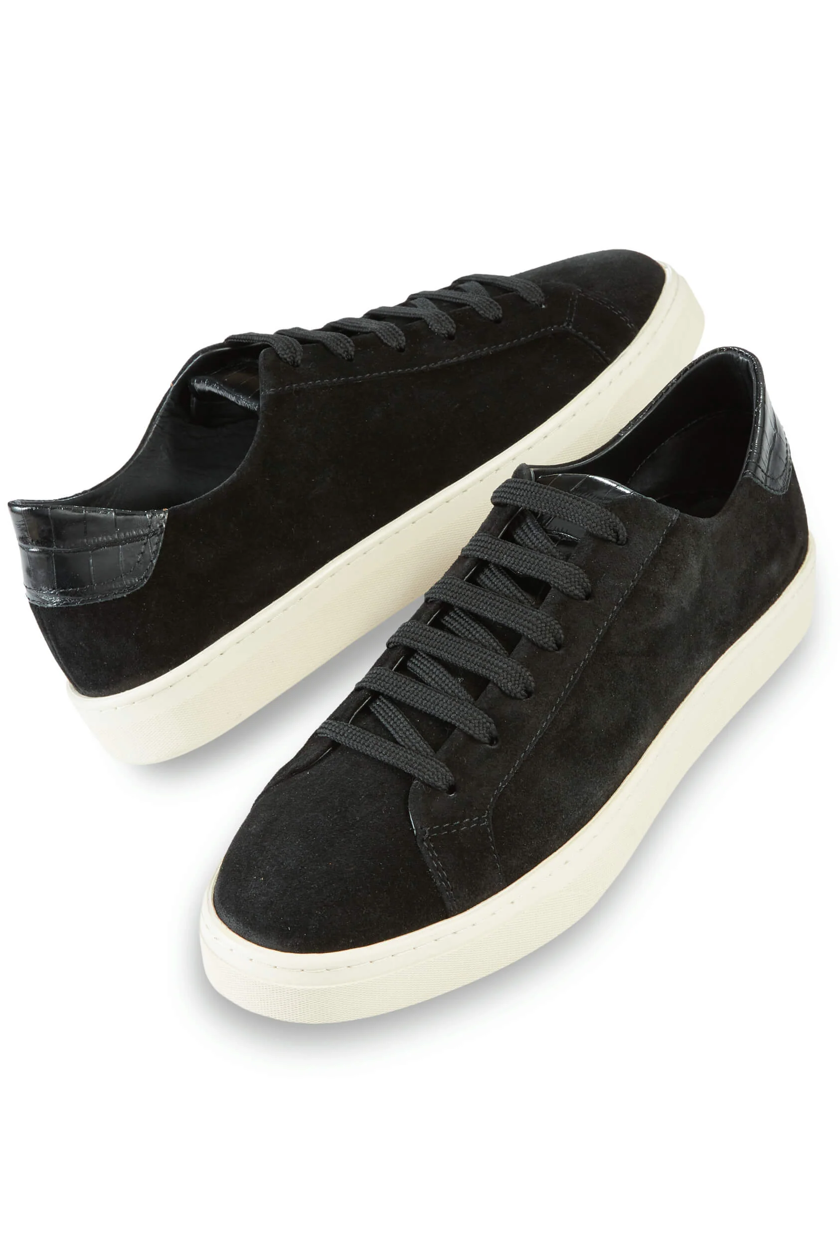 Image of Patrick James Suede Crocodile Print Sneaker