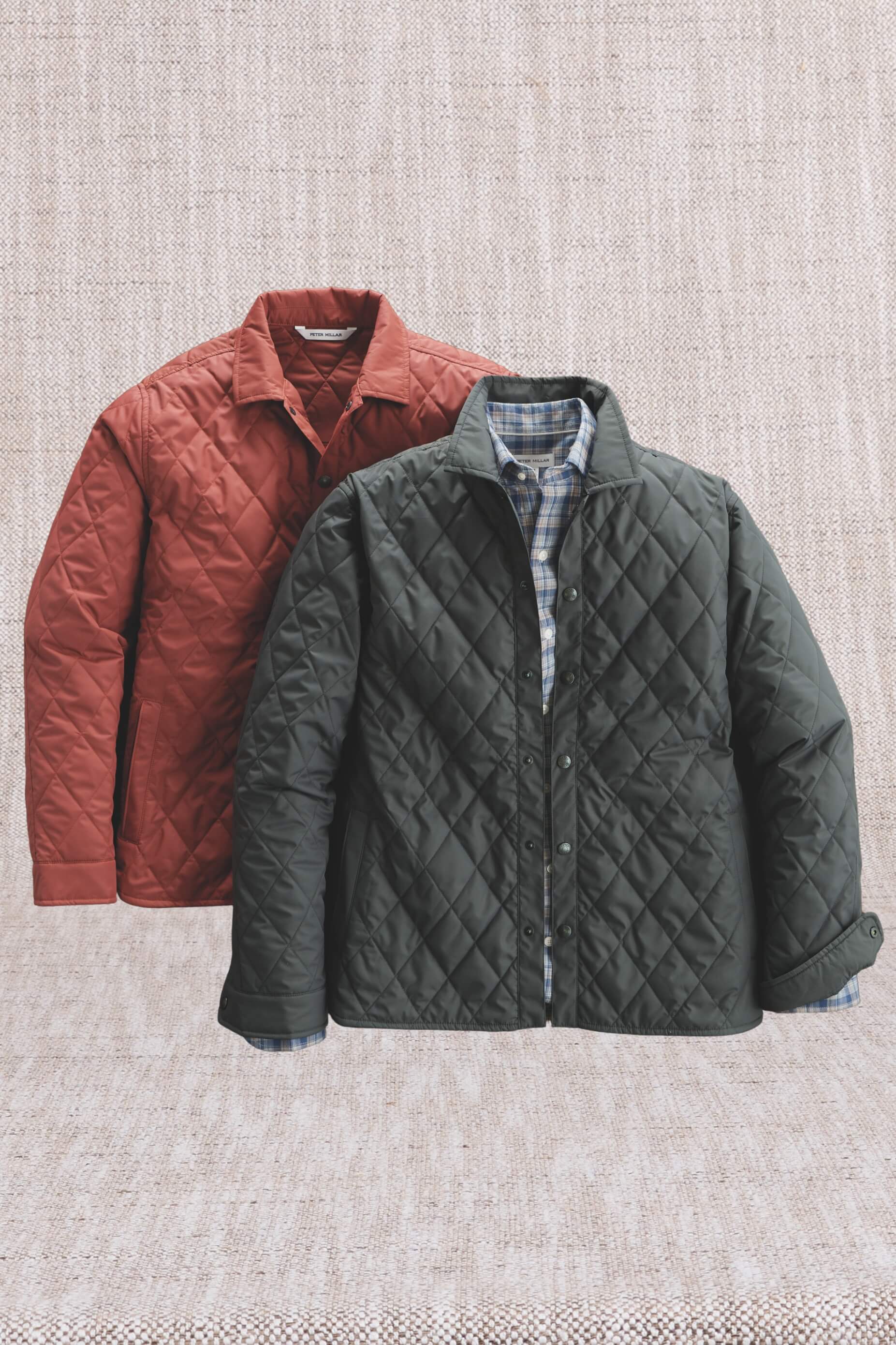 Image of Peter Millar Brighton Quilted Shirt Jacket