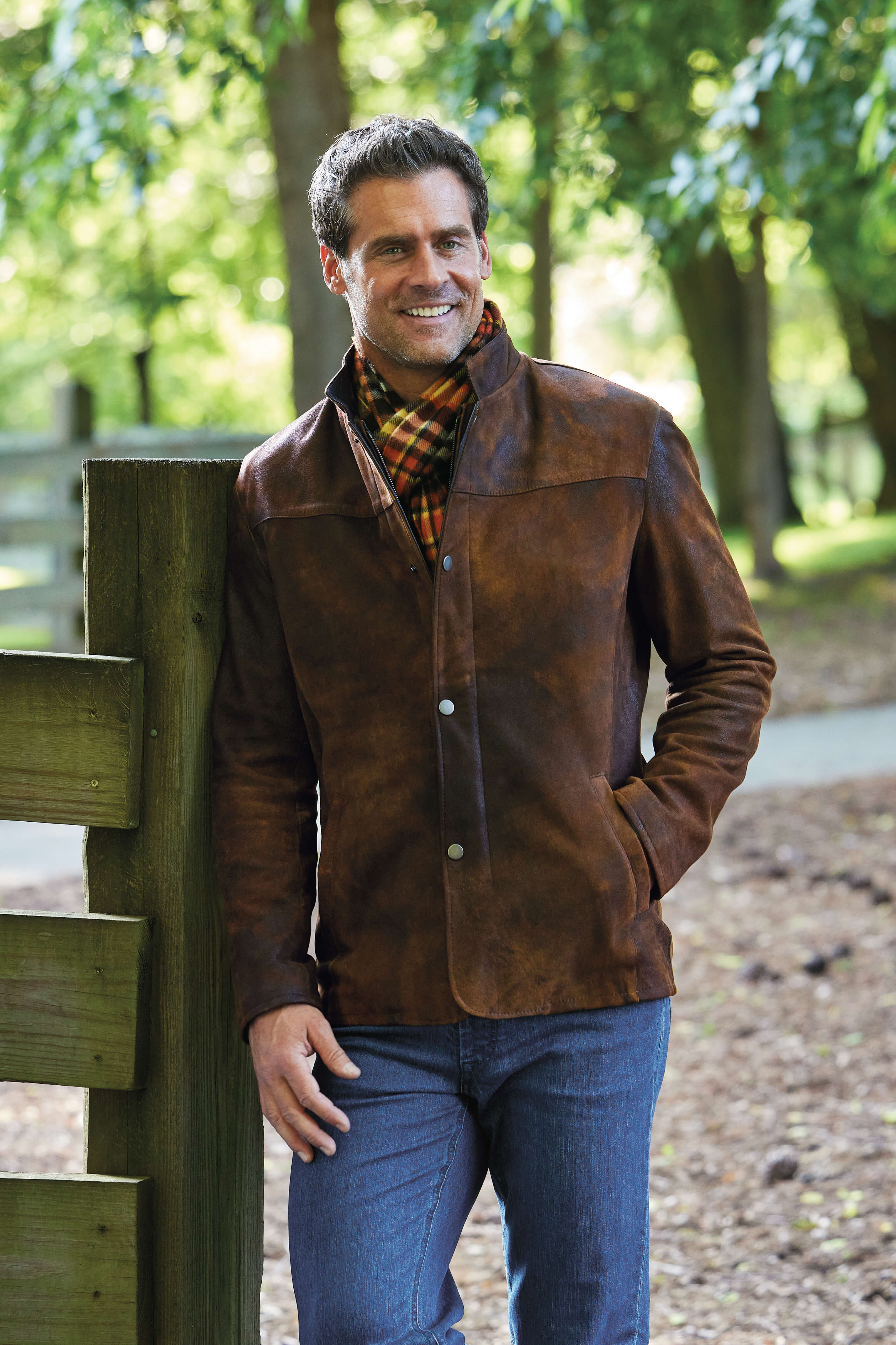Image of Remy Hybrid Lambskin Leather Blazer