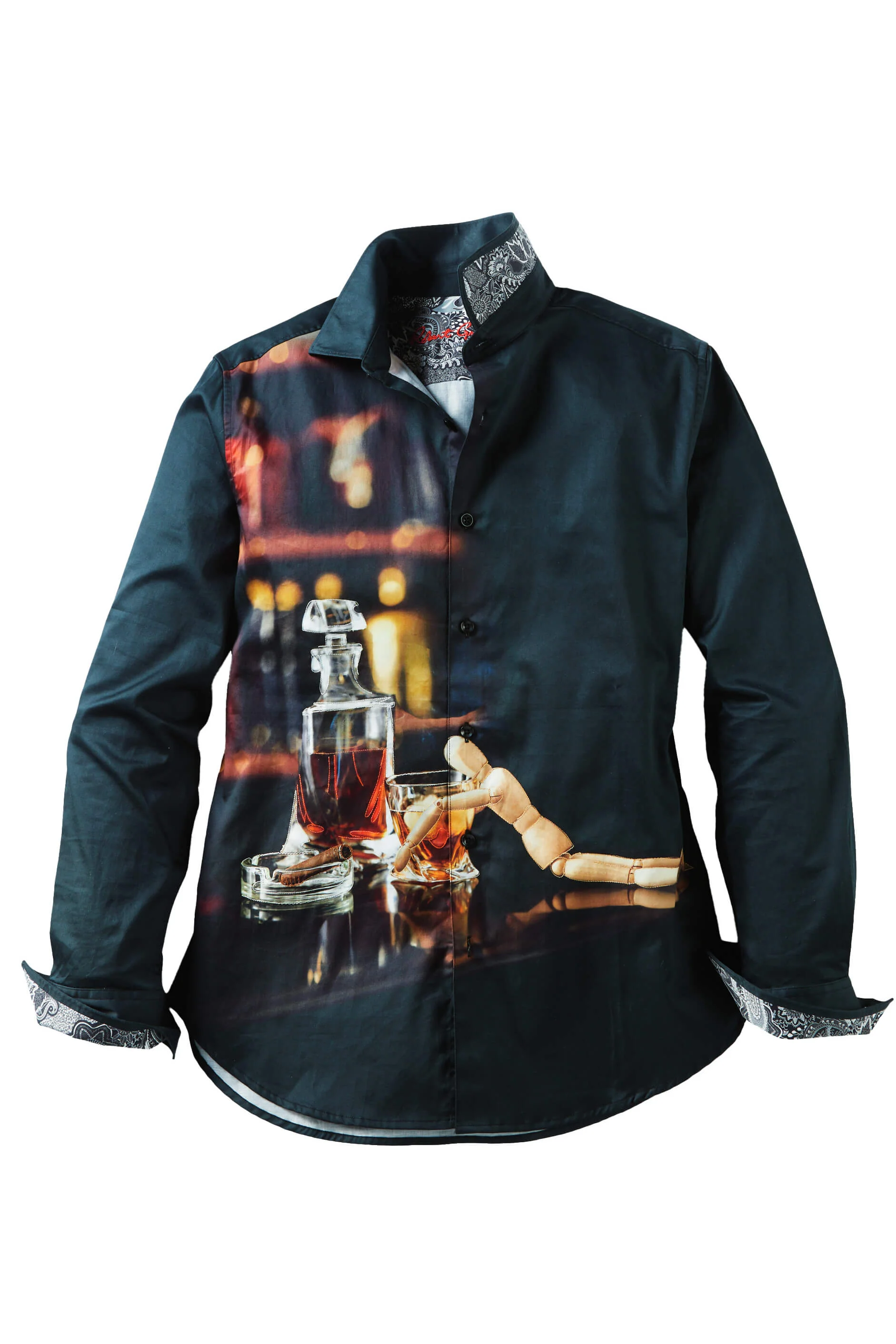 Image of Robert Graham Long Sleeve Distilled Spirit Shirt