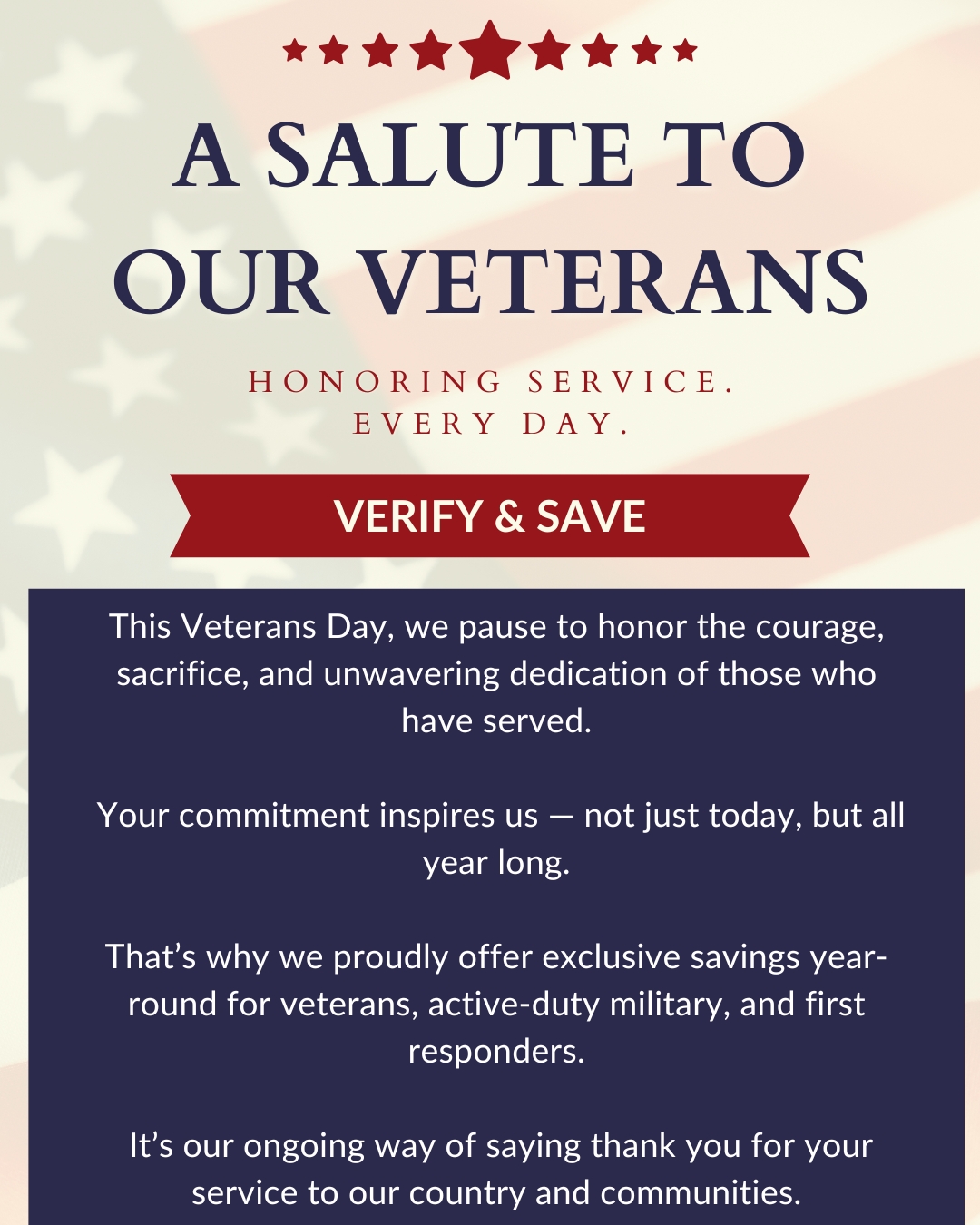 Military Discount