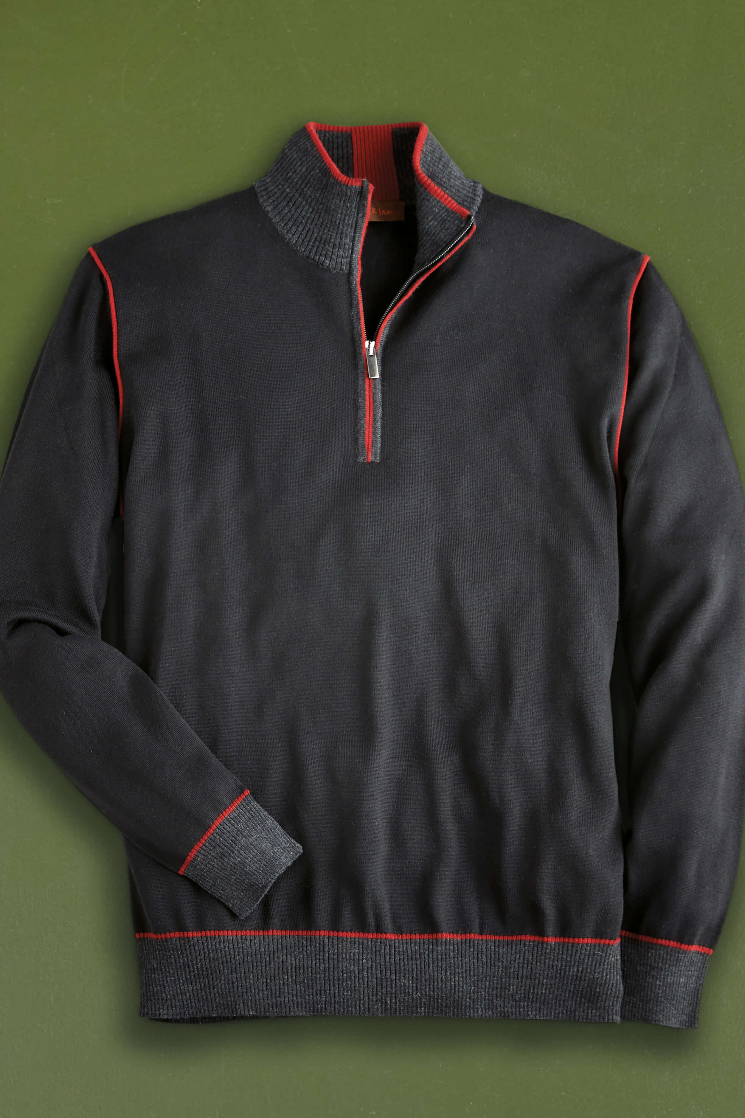 Image of Patrick James Quarter-Zip Sweater