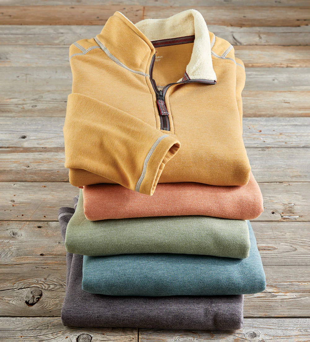 Image of True Grit Fleece Mock Quarter Zip