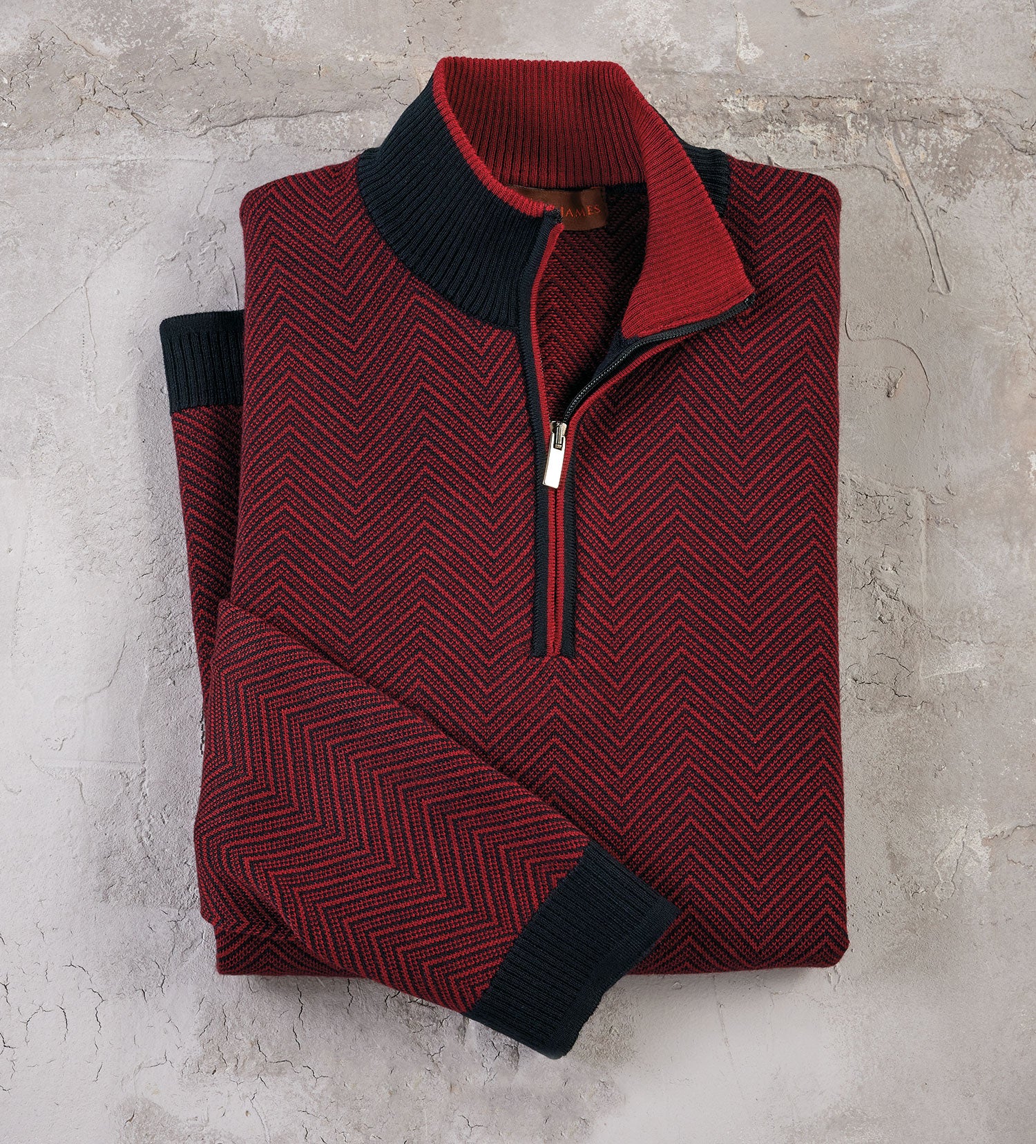 Image of Patrick James Herringbone Sweater