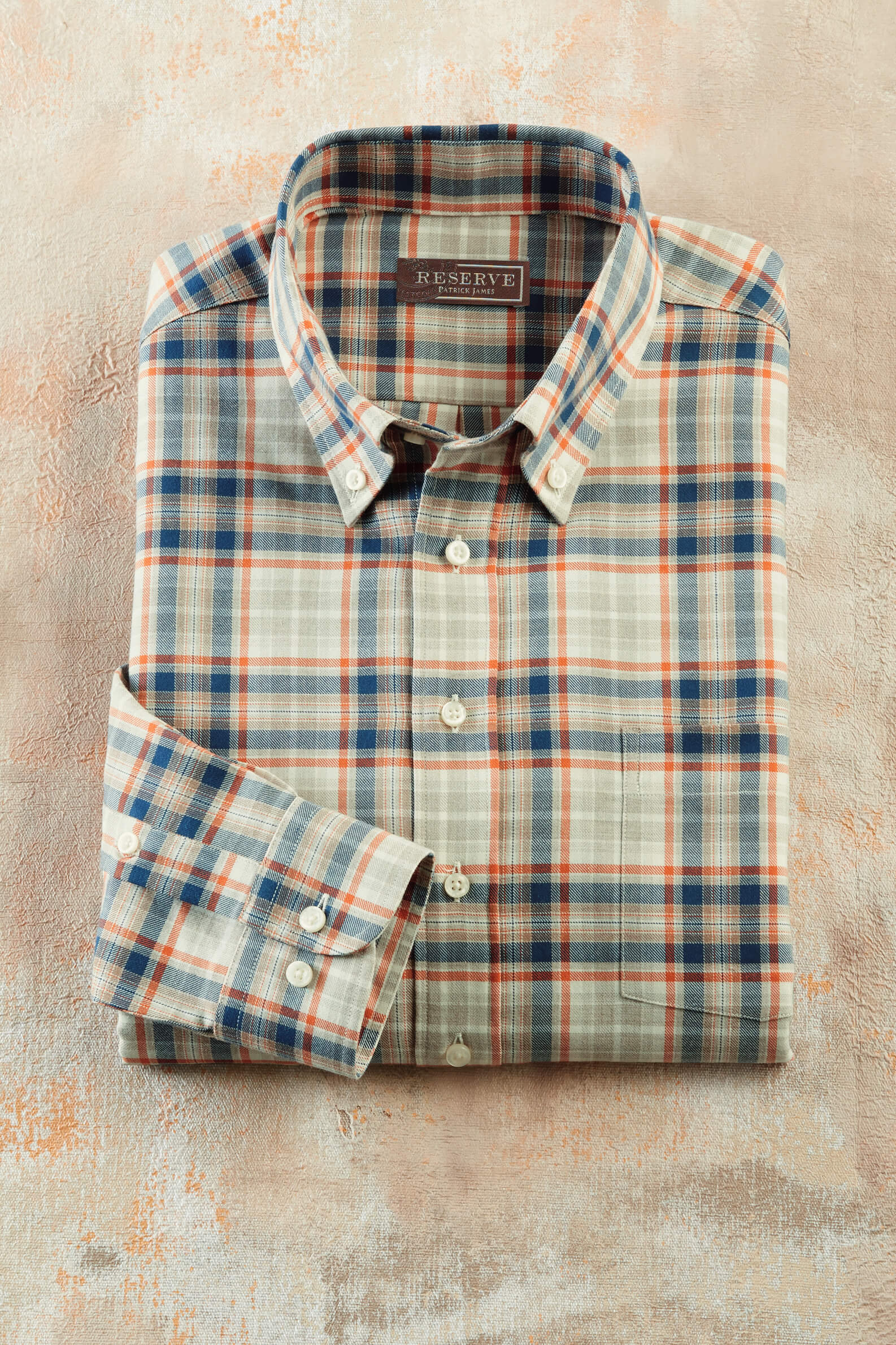 Image of Reserve Long Sleeve Button Down Plaid Flannel Shirt