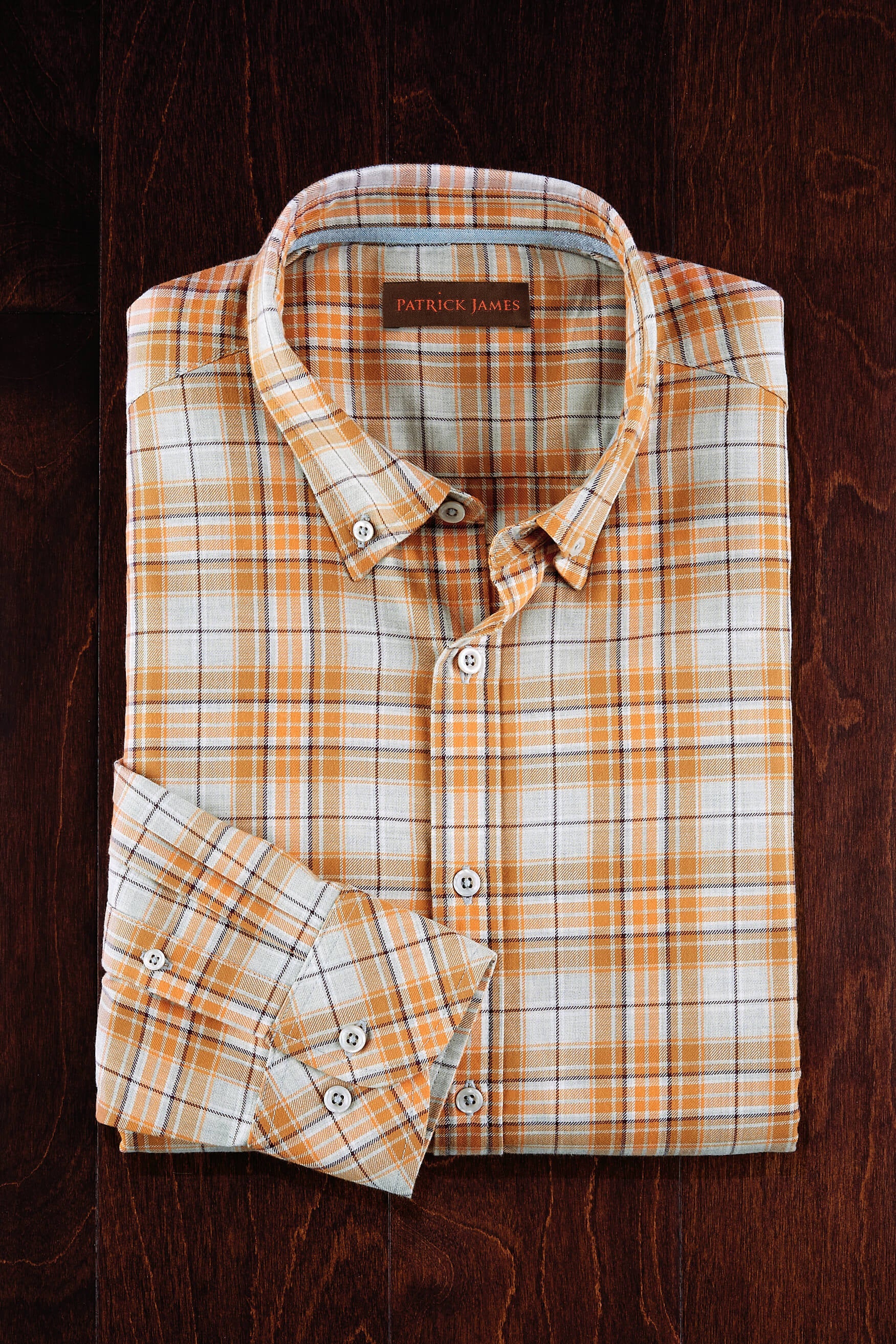 Image of Patrick James Long Sleeve Vulcan Plaid Flannel Shirt
