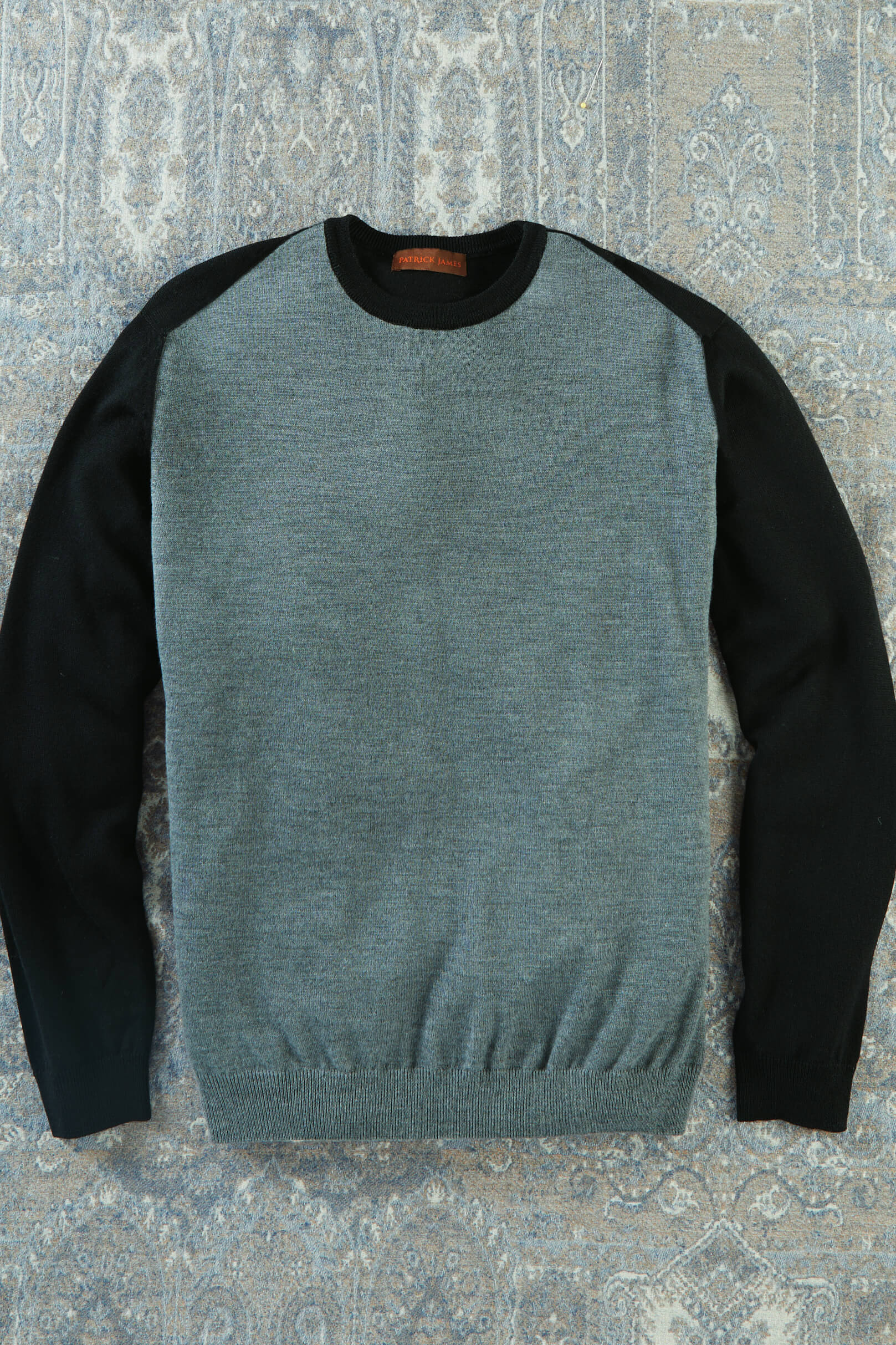 Image of Patrick James Color Block Crewneck Sweater