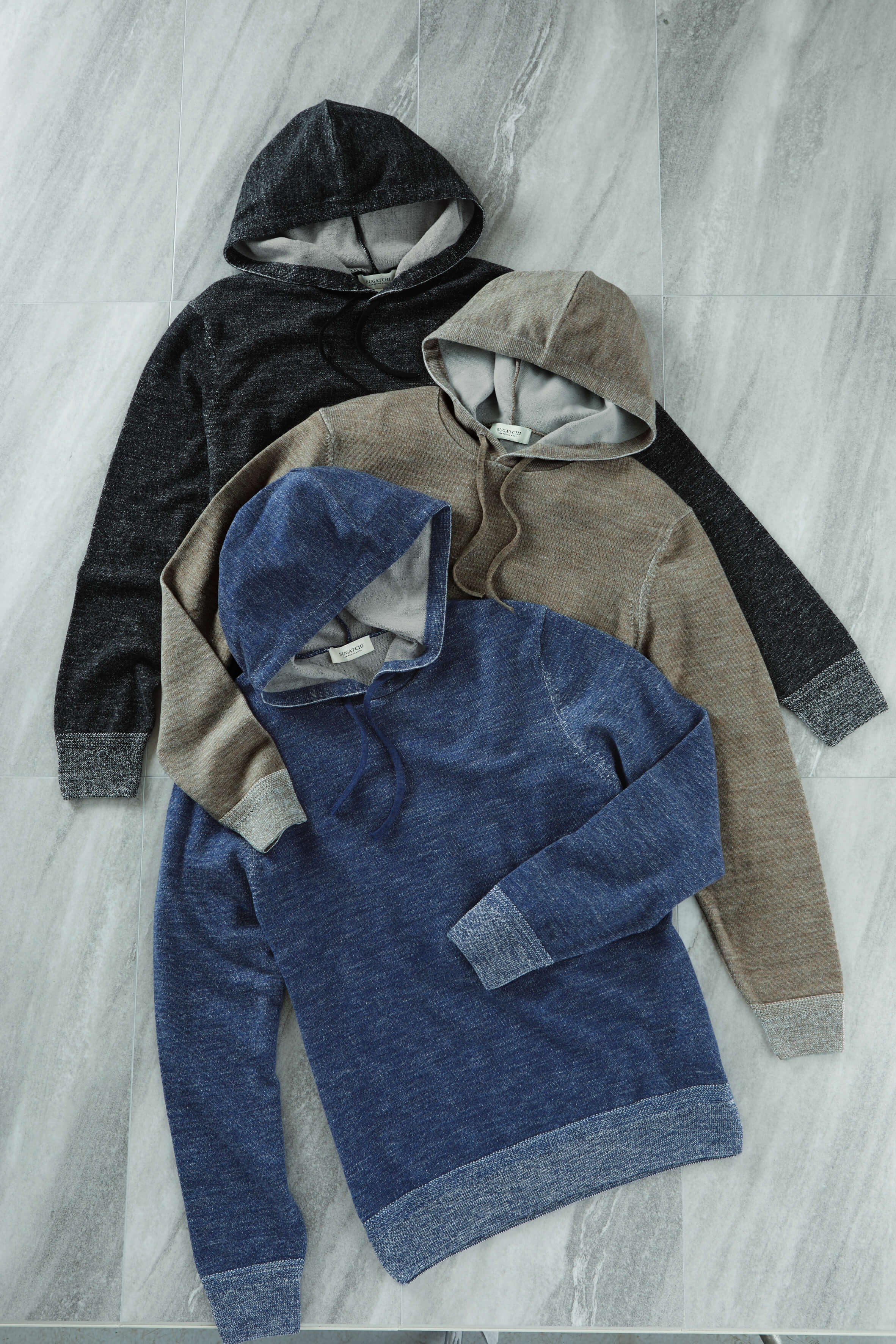 Image of Bugatchi Long Sleeve Hoodie Sweater