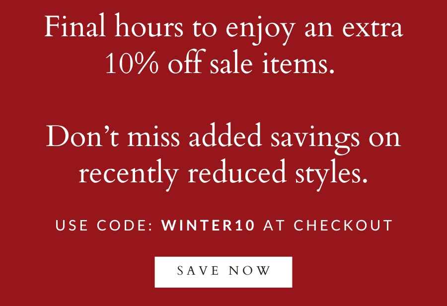 Winter Sale - Save Extra 10%